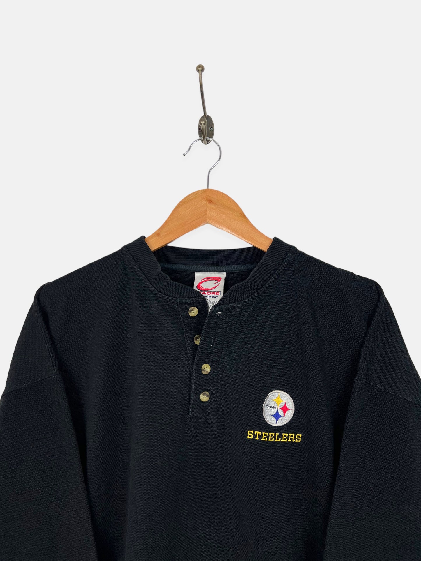 90's Pittsburgh Steelers NFL Embroidered Vintage Sweatshirt Size L-XL