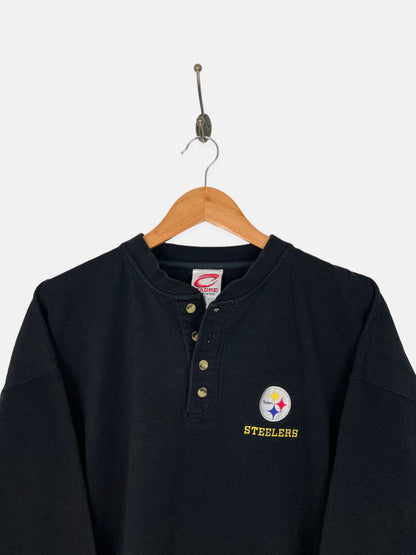 90's Pittsburgh Steelers NFL Embroidered Vintage Sweatshirt Size L-XL