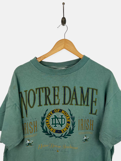 90's Notre Dame USA Made Vintage T-Shirt Size M-L