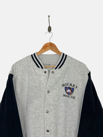 90's Disney Mickey Mouse Vintage Varsity Sweatshirt Size L