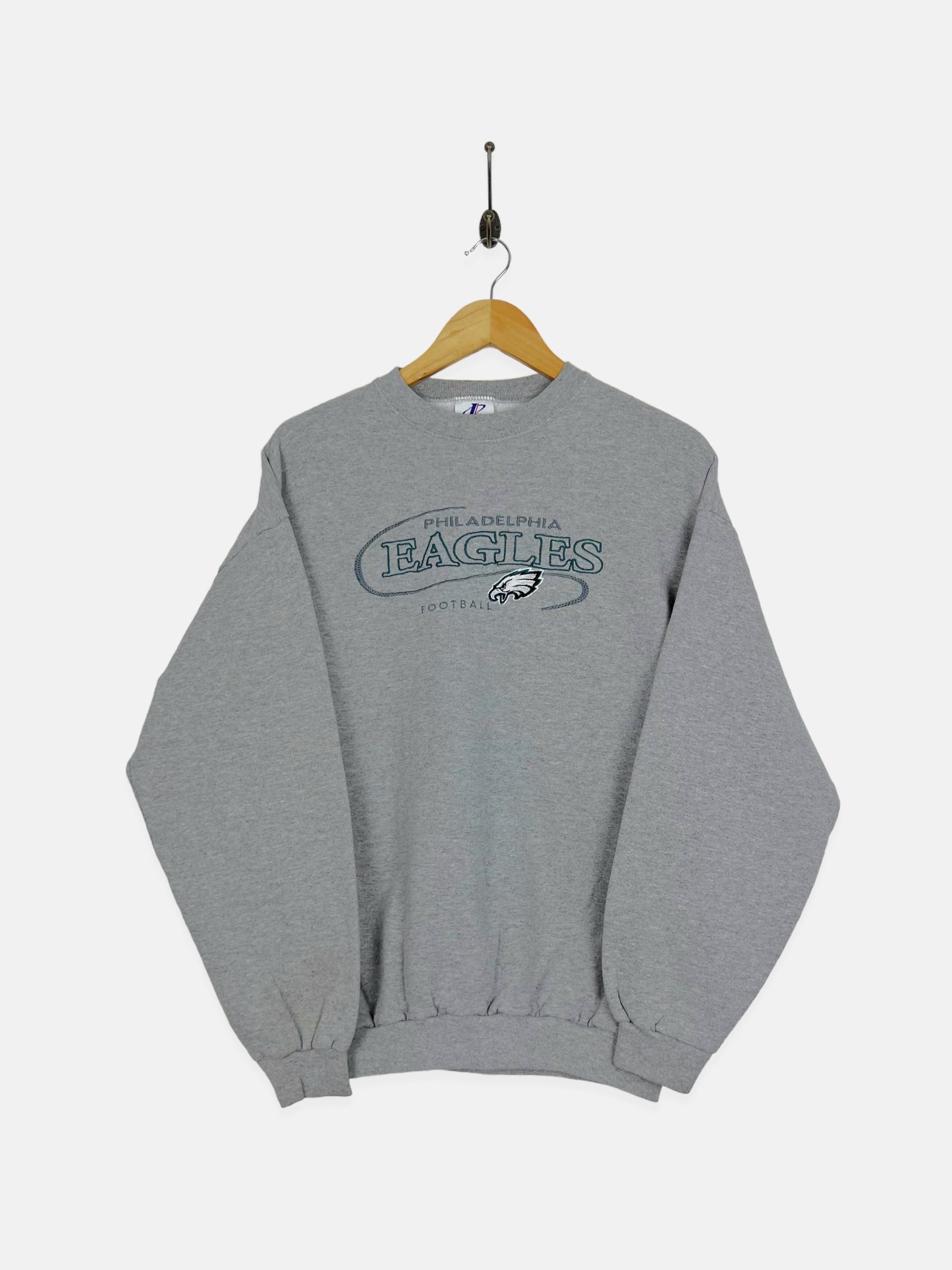 90's Philadelphia Eagles NFL USA Made Embroidered Vintage Sweatshirt Size M-L