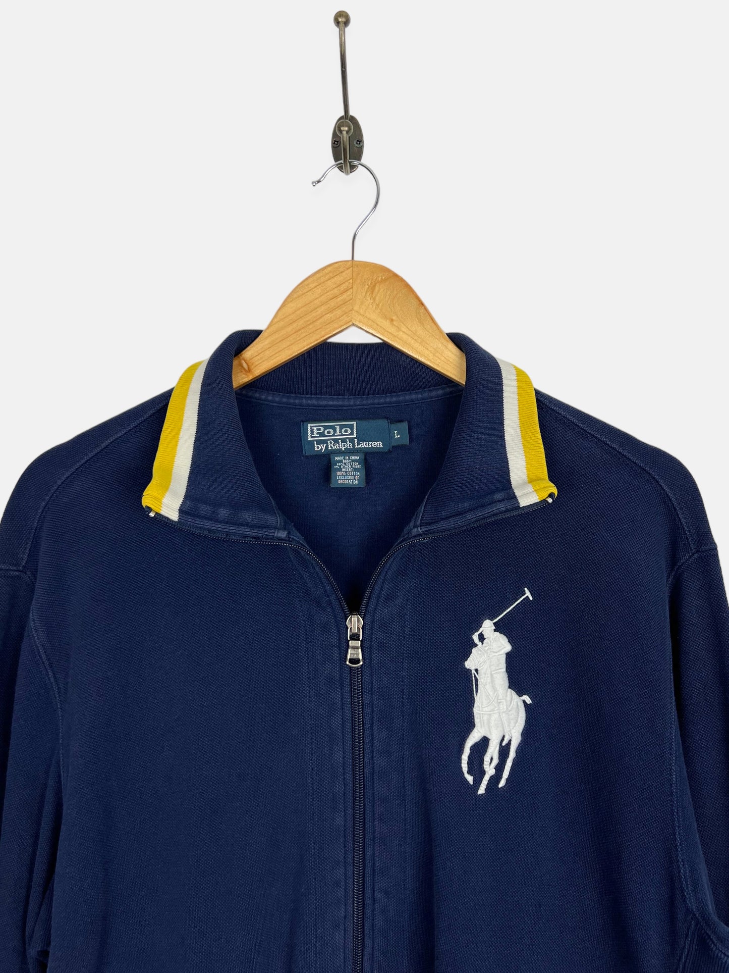 90's Ralph Lauren Embroidered Vintage Zip-Up Sweatshirt/Jacket Size M