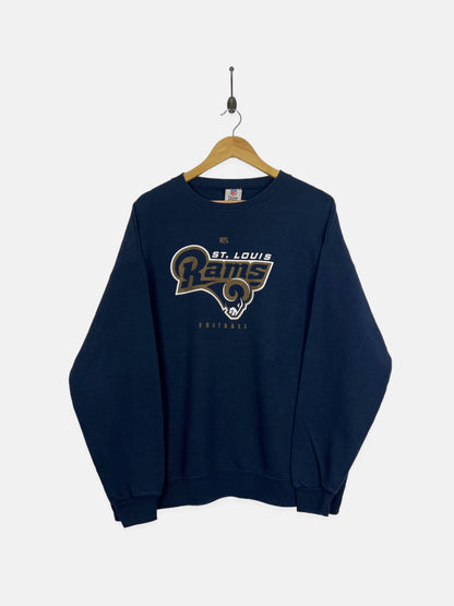 90's St Louis Rams NFL Vintage Sweatshirt Size L-XL