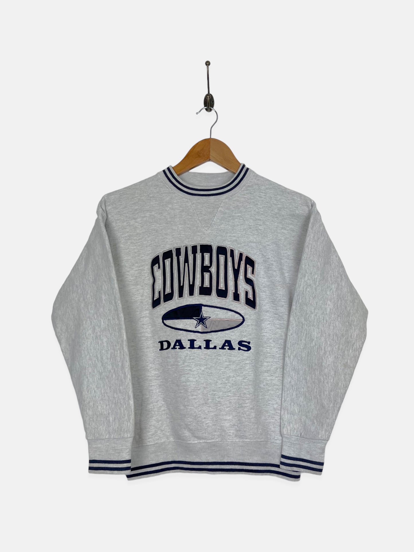 90's Youth Dallas Cowboys NFL USA Made Embroidered Vintage Sweatshirt