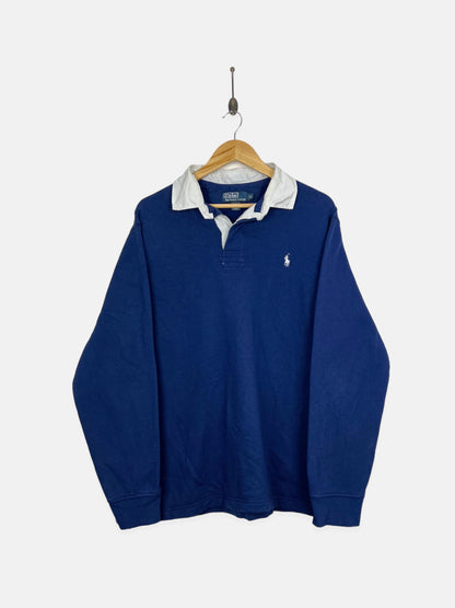 90's Ralph Lauren Embroidered Vintage Collared Sweatshirt Size L-XL