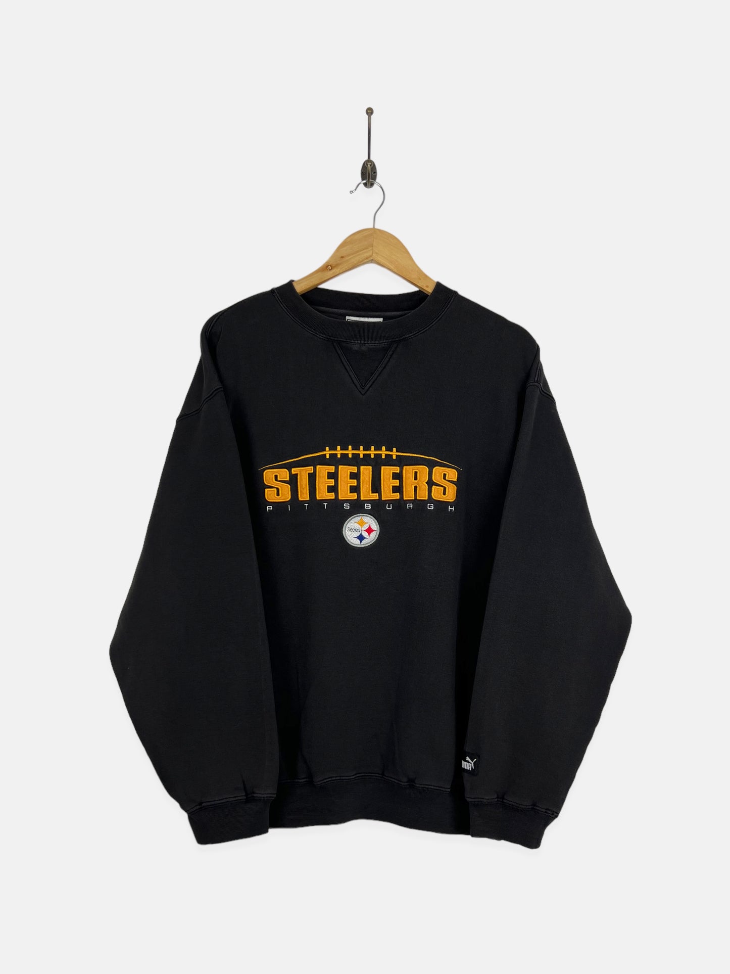 90's Pittsburgh Steelers NFL Embroidered Vintage Sweatshirt Size M