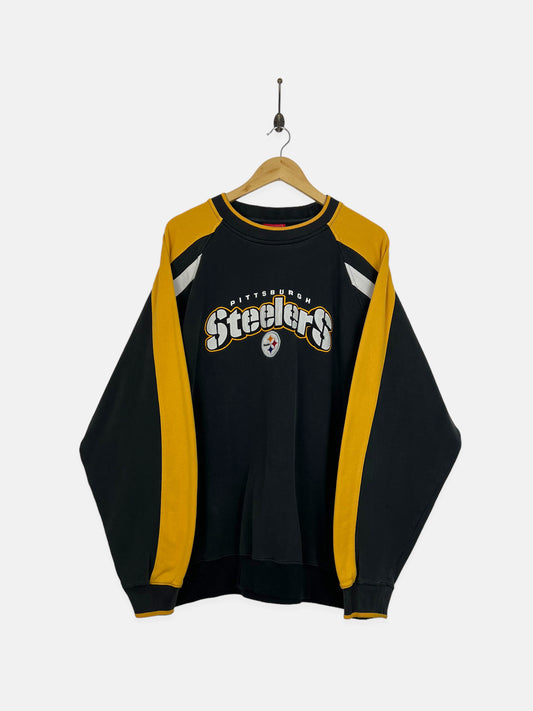 90's Pittsburgh Steelers NFL Embroidered Vintage Sweatshirt Size XL