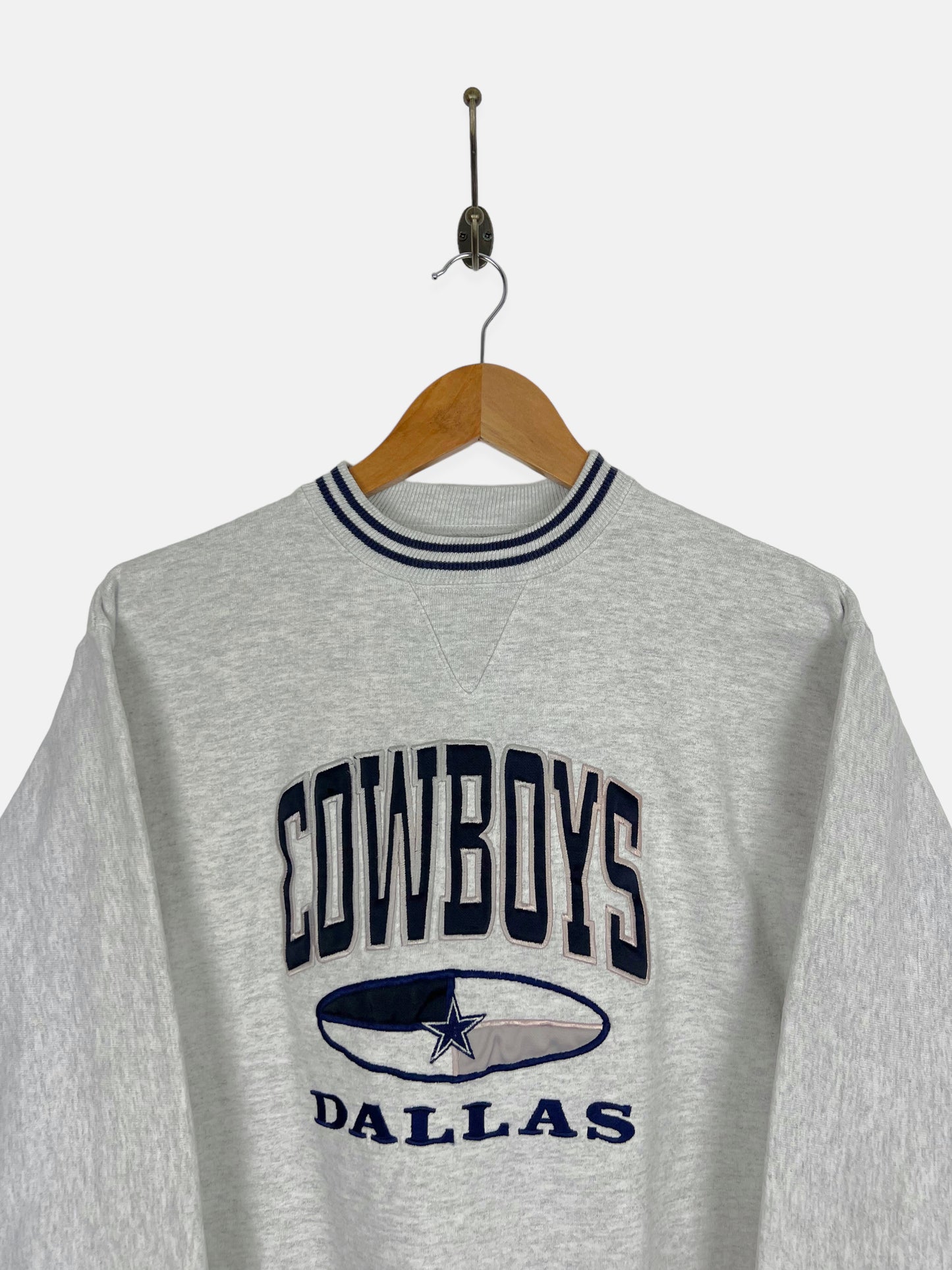 90's Youth Dallas Cowboys NFL USA Made Embroidered Vintage Sweatshirt