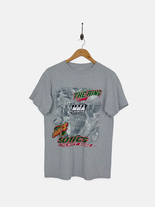 90's Seattle Sonics NBA Vintage T-Shirt Size 8