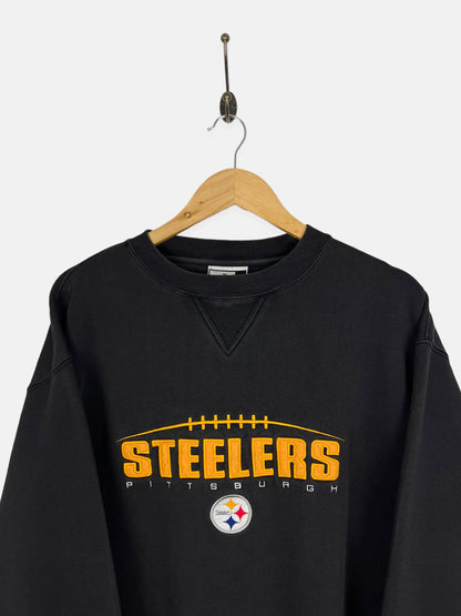 90's Pittsburgh Steelers NFL Embroidered Vintage Sweatshirt Size M