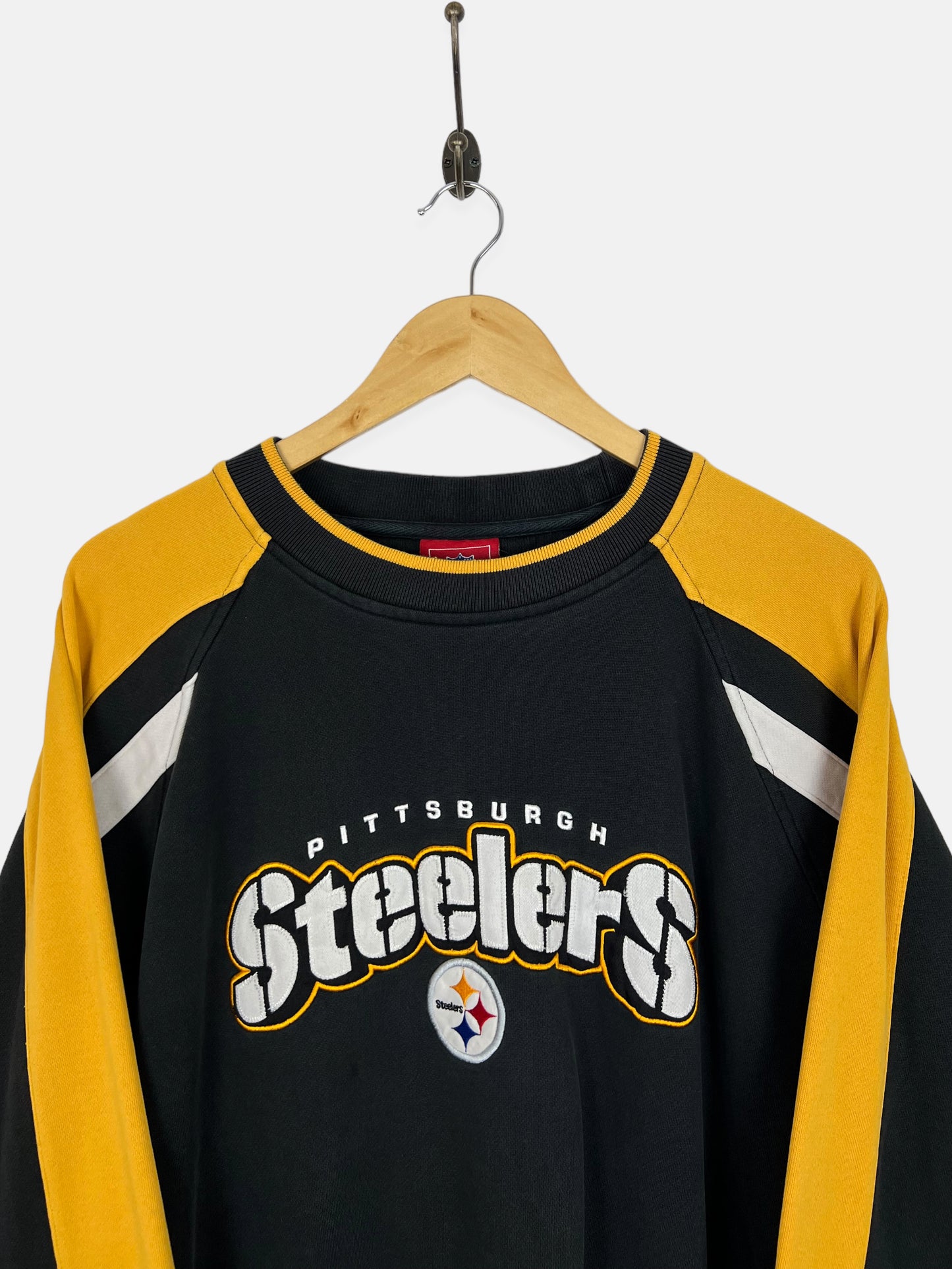 90's Pittsburgh Steelers NFL Embroidered Vintage Sweatshirt Size XL
