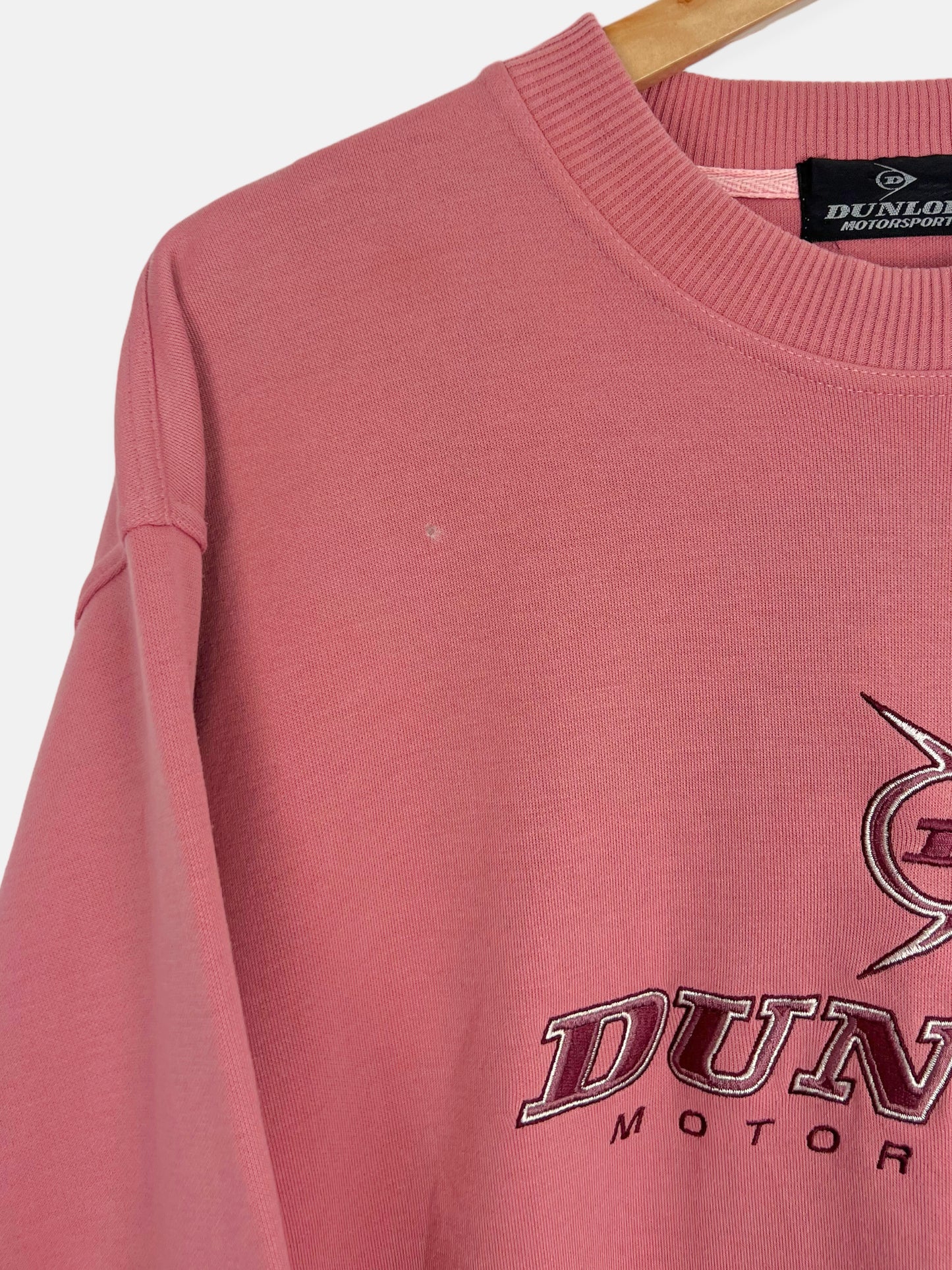 90's Dunlop Motorsports Embroidered Vintage Sweatshirt Size 12-14