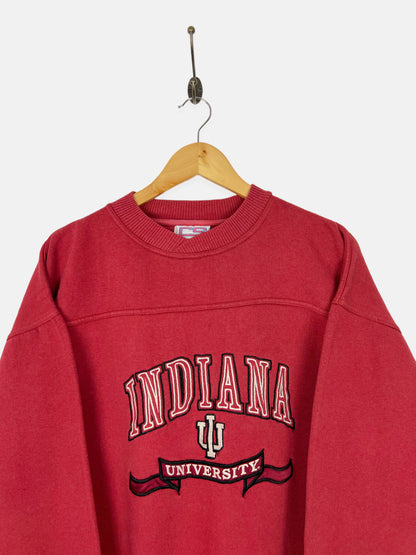 90's Indiana University Embroidered Vintage Sweatshirt Size L