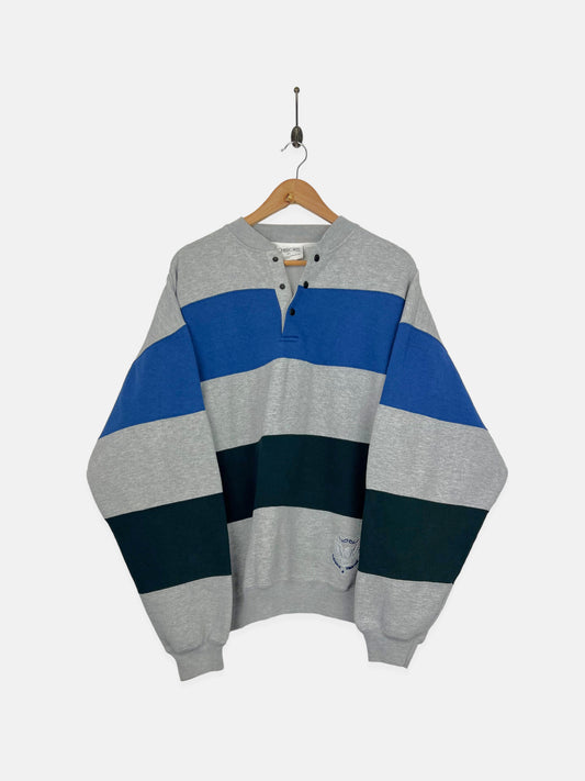 90's Cherokee Tradition Colour-Block Embroidered Vintage Sweatshirt Size XL