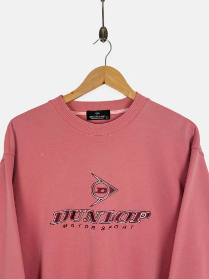 90's Dunlop Motorsports Embroidered Vintage Sweatshirt Size 12-14