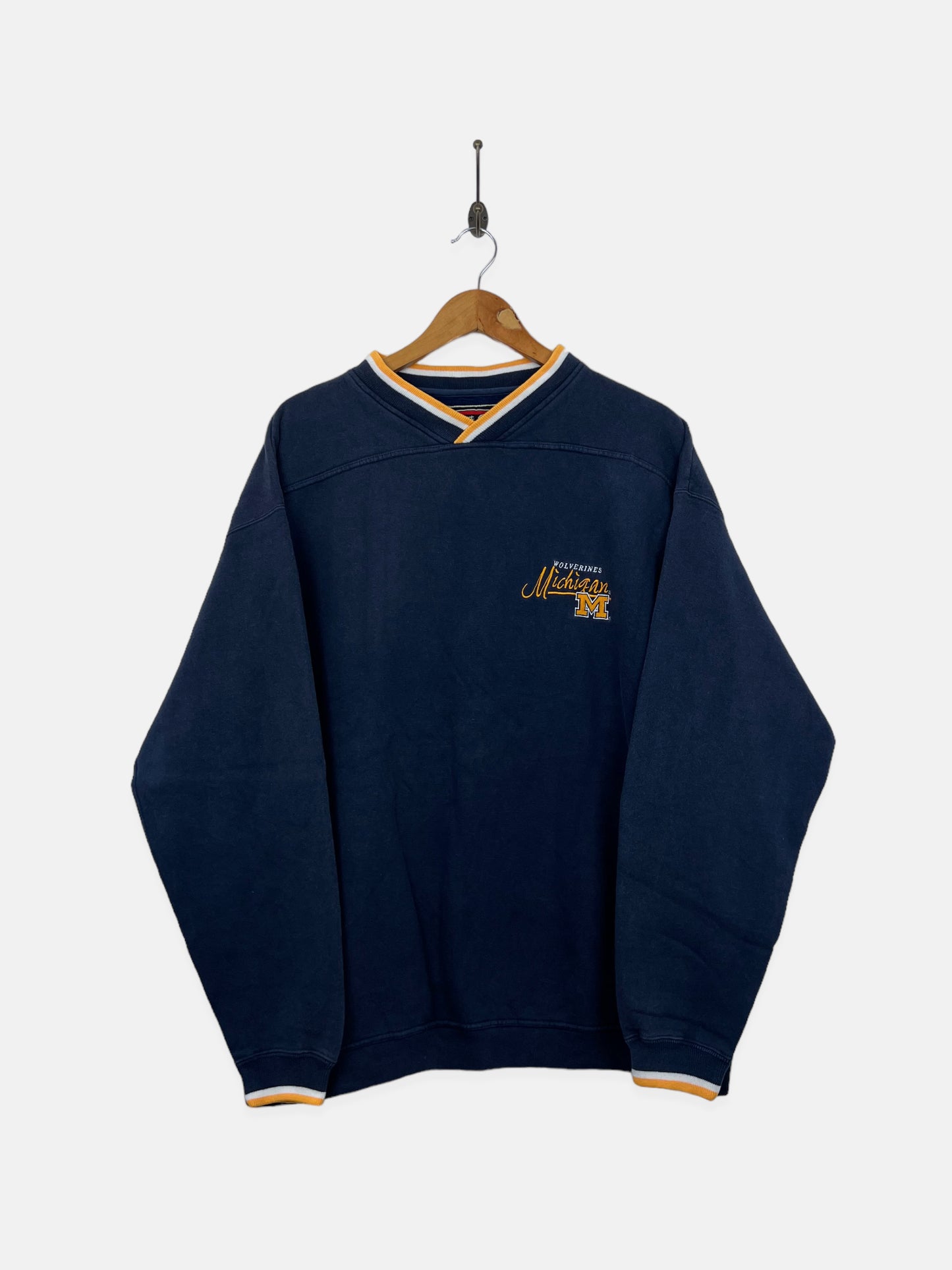 90's Michigan Wolverines Embroidered Vintage Sweatshirt Size XL