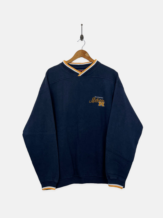 90's Michigan Wolverines Embroidered Vintage Sweatshirt Size XL