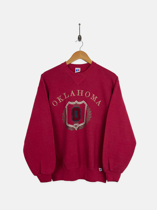90's Oklahoma USA Made Embroidered Vintage Sweatshirt Size 8-10