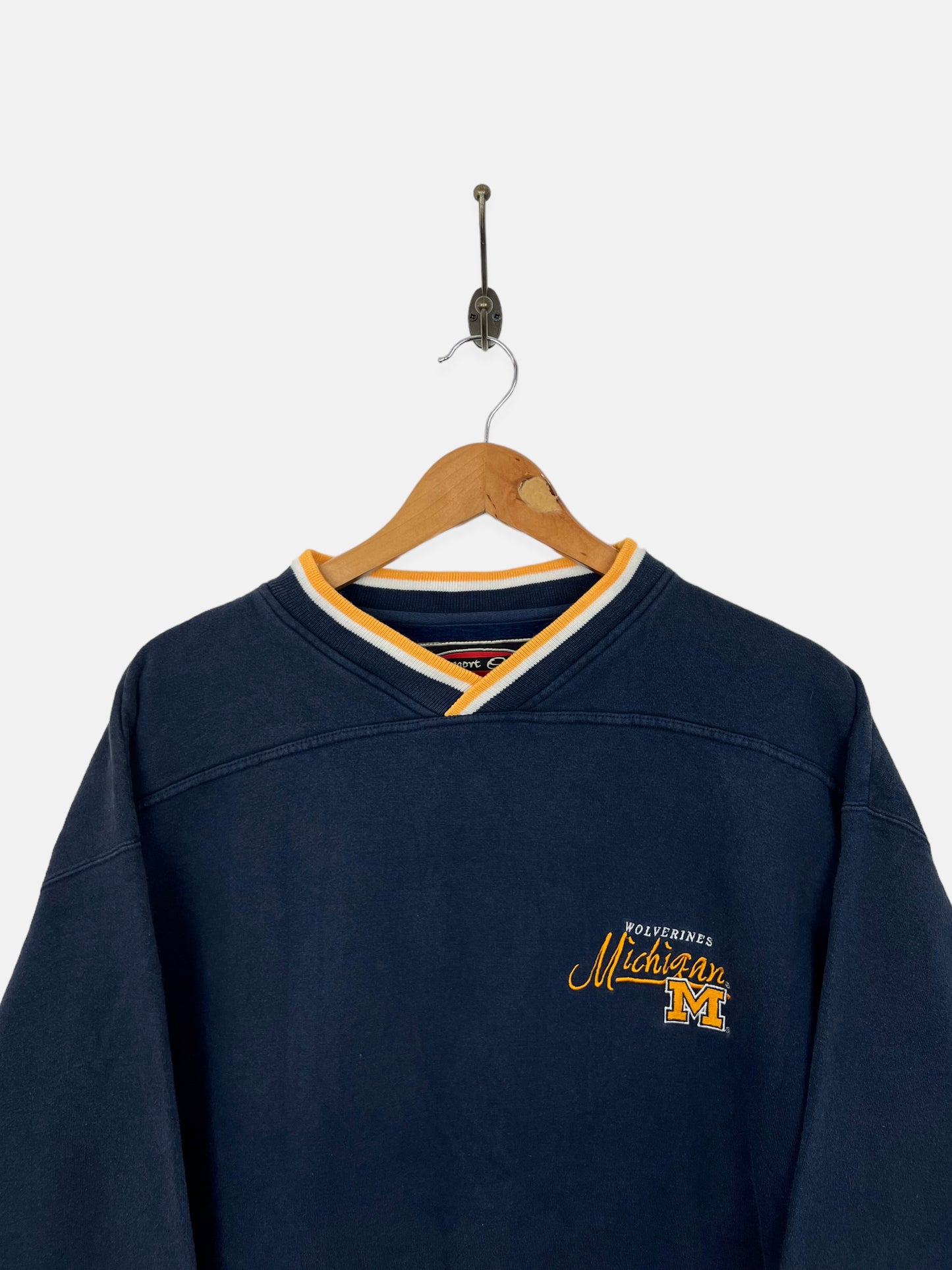 90's Michigan Wolverines Embroidered Vintage Sweatshirt Size XL