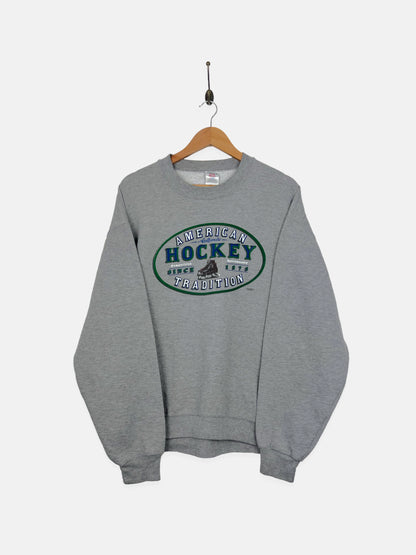 90's American Hockey Tradition Vintage Sweatshirt Size L