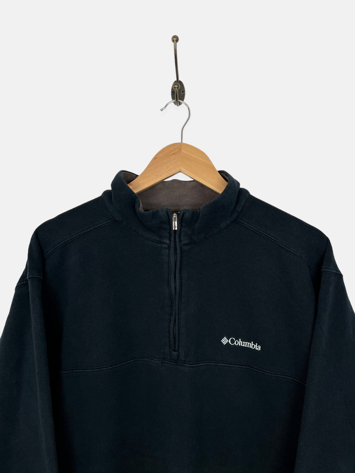 90's Columbia Embroidered Vintage Quarterzip Sweatshirt Size XL