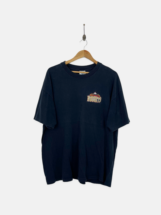 90's Champion Denver Nuggets NBA Embroidered Vintage T-Shirt Size L-XL
