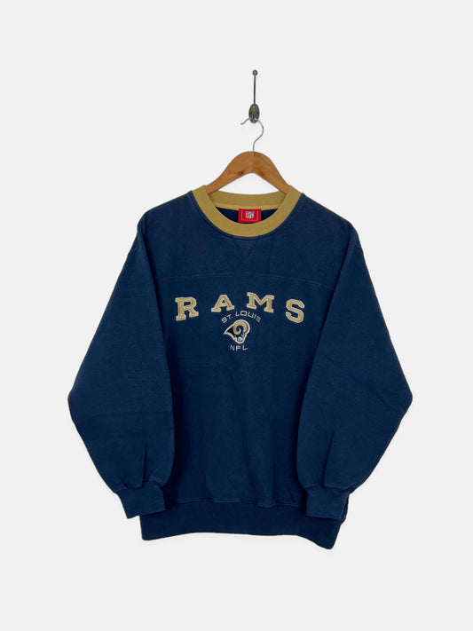 90's St Louis Rams NFL Embroidered Vintage Sweatshirt Size 10-12