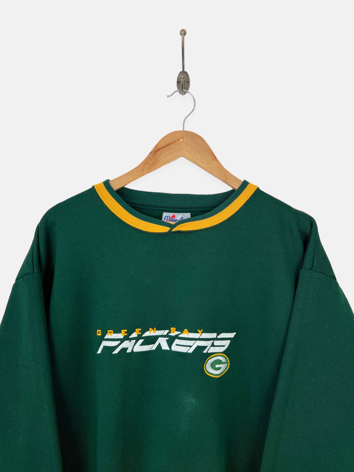 90's Green Bay Packers NFL Embroidered Vintage Sweatshirt Size M-L