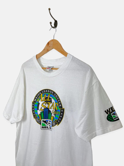 1996 Nike MLS Soccer USA Made Vintage T-Shirt Size L