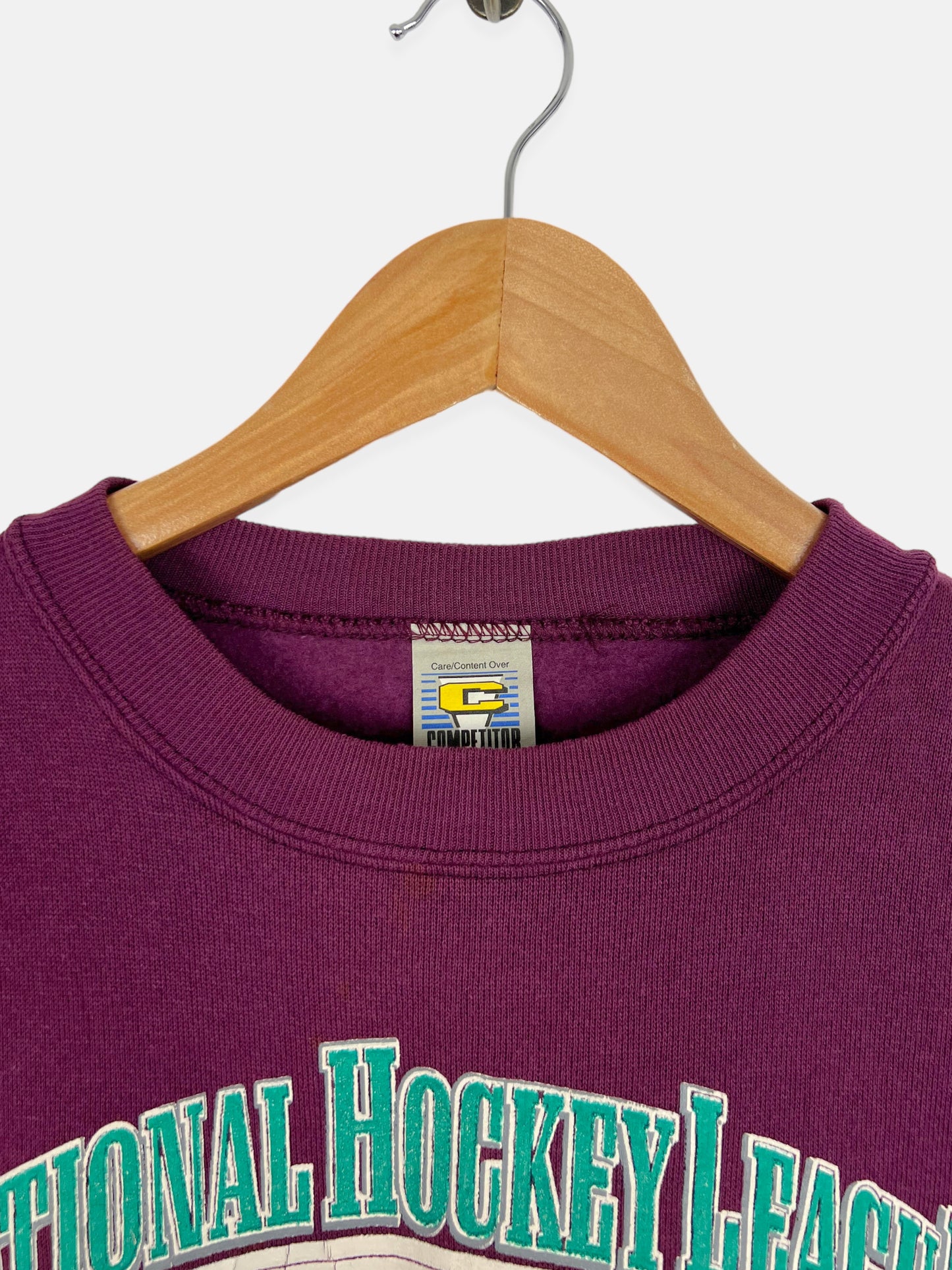 90's Anaheim Mighty Ducks NHL Vintage Sweatshirt Size 10
