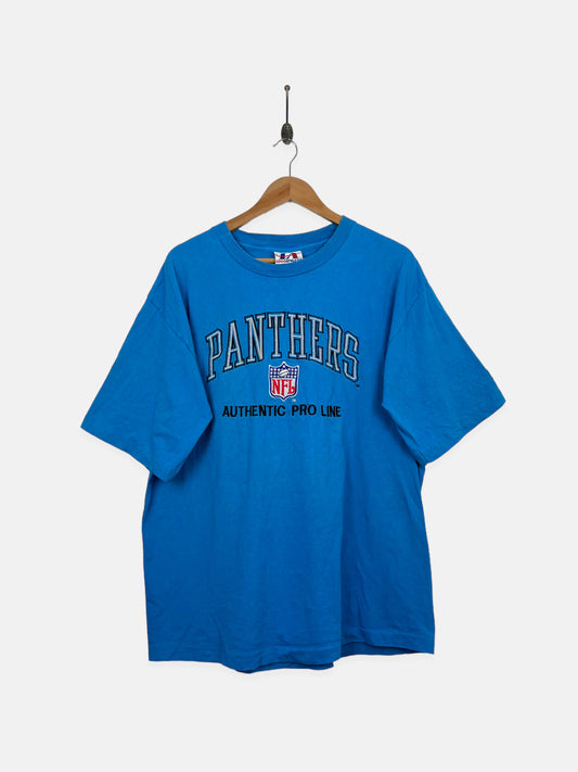 90's Carolina Panthers NFL USA Made Embroidered Vintage T-Shirt Size L-XL