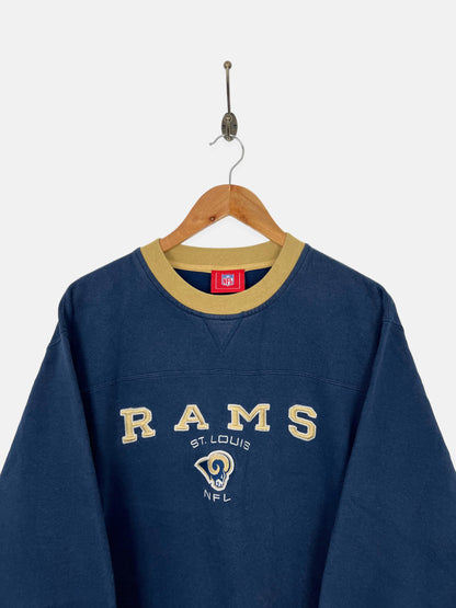 90's St Louis Rams NFL Embroidered Vintage Sweatshirt Size 10-12