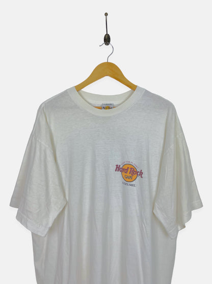 90's Hard Rock Cafe Cozumel 'Save the Reefs' Vintage T-Shirt Size XL-2XL