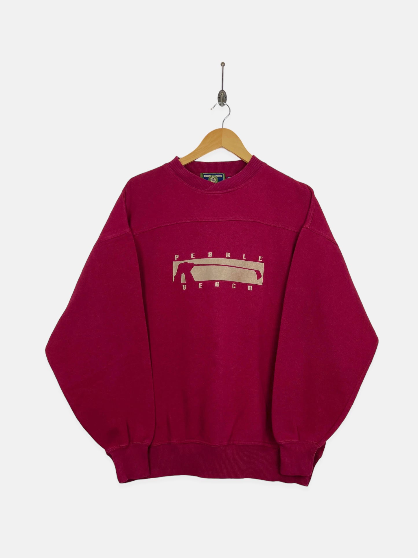 90's Pebble Beach Golf Embroidered Vintage Sweatshirt Size L-XL
