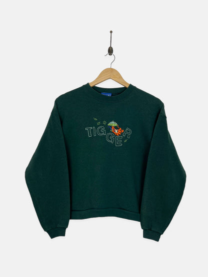 90's Disney Tigger USA Made Embroidered Vintage Sweatshirt Size 6-8