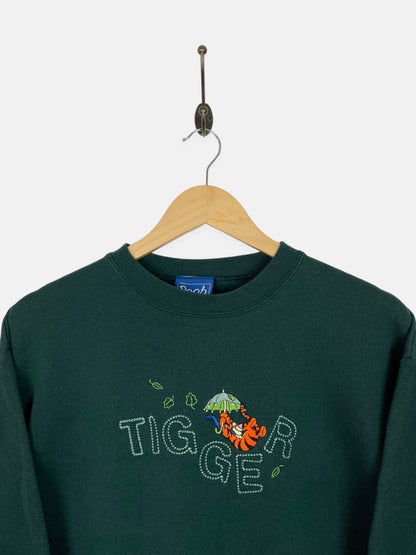 90's Disney Tigger USA Made Embroidered Vintage Sweatshirt Size 6-8