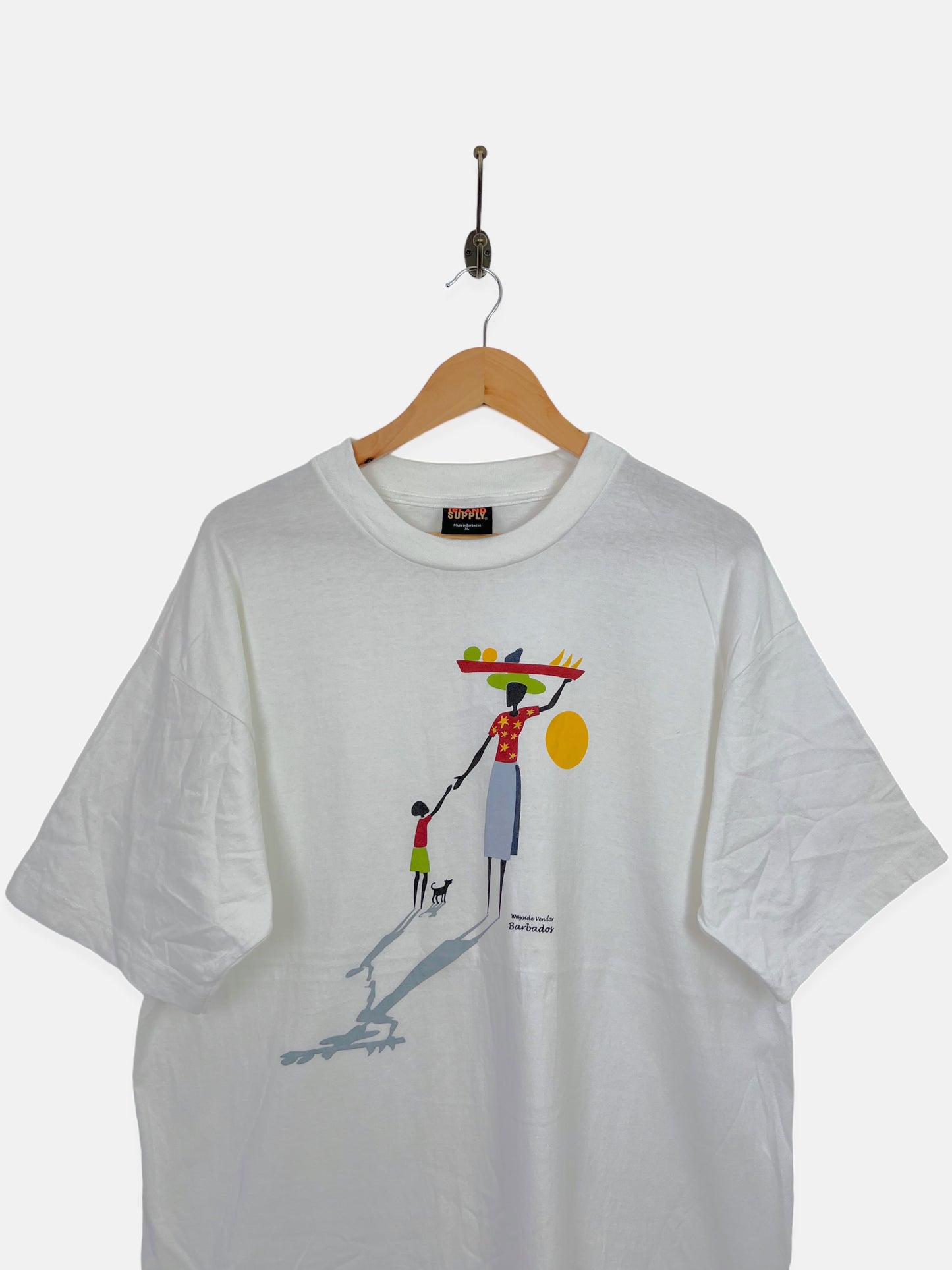 90's Wayside Vendor Barbados Vintage T-Shirt Size XL