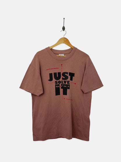 90's Just Solve It Vintage T-Shirt Size M
