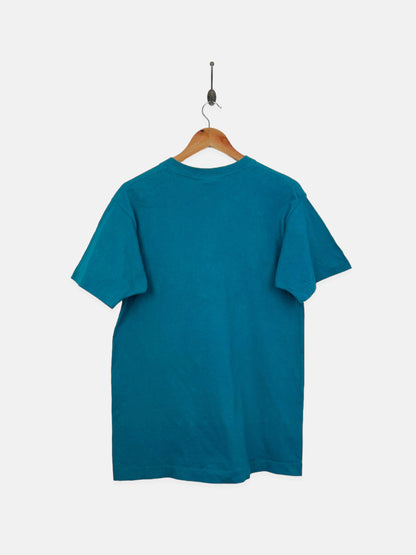 90's San Jose Sharks NHL USA Made Embroidered Vintage T-Shirt Size 8-10