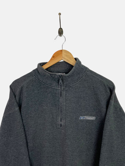 90's Reebok Embroidered Vintage Quarterzip Sweatshirt Size XL