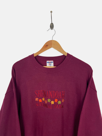 90's Shenandoah National Park USA Made Embroidered Vintage Sweatshirt Size L