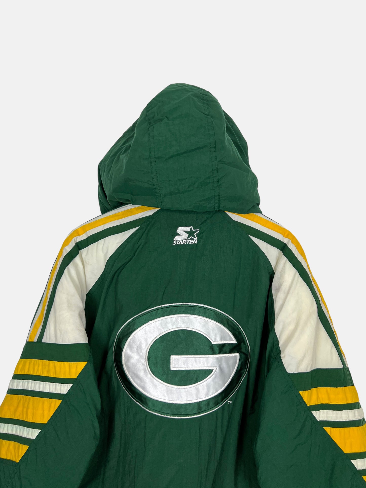 90's Green Bay Packers Starter NFL Embroidered Puffer Jacket Size XL