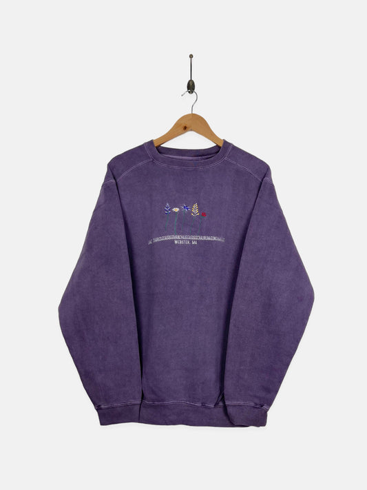 90's Lake Webster Embroidered Vintage Sweatshirt Size L