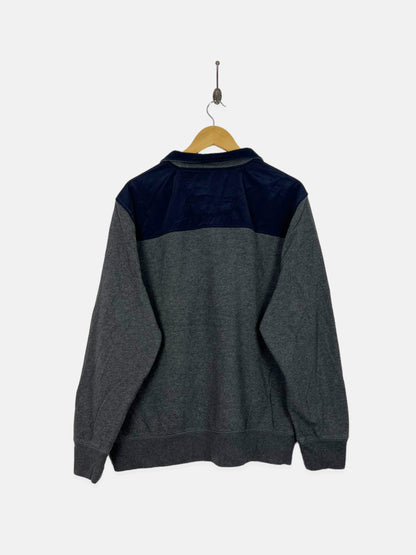 90's Nautica Embroidered Vintage Quarterzip Sweatshirt Size L-XL