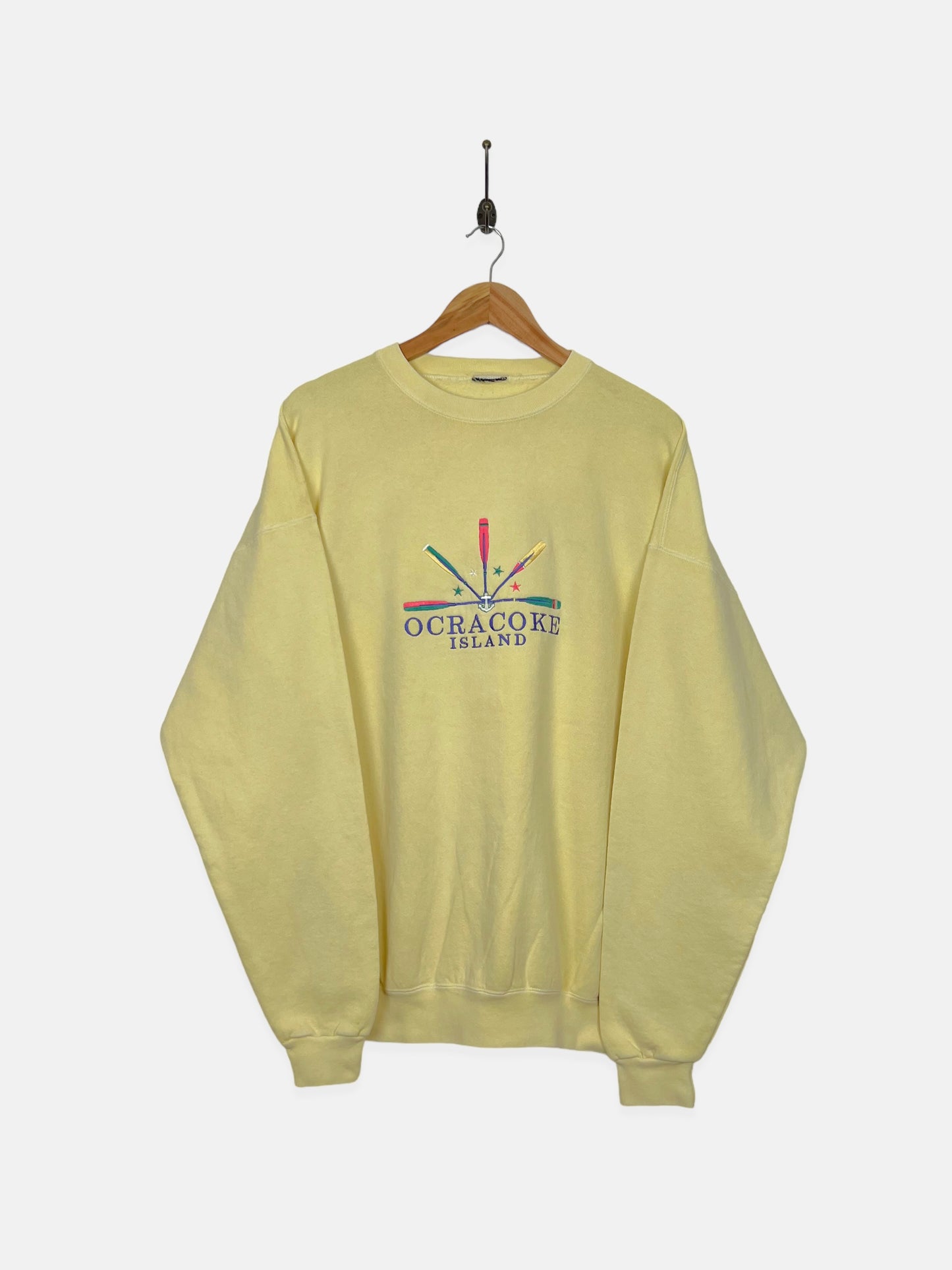 90's Ocracoke Island Embroidered Vintage Sweatshirt Size 2XL