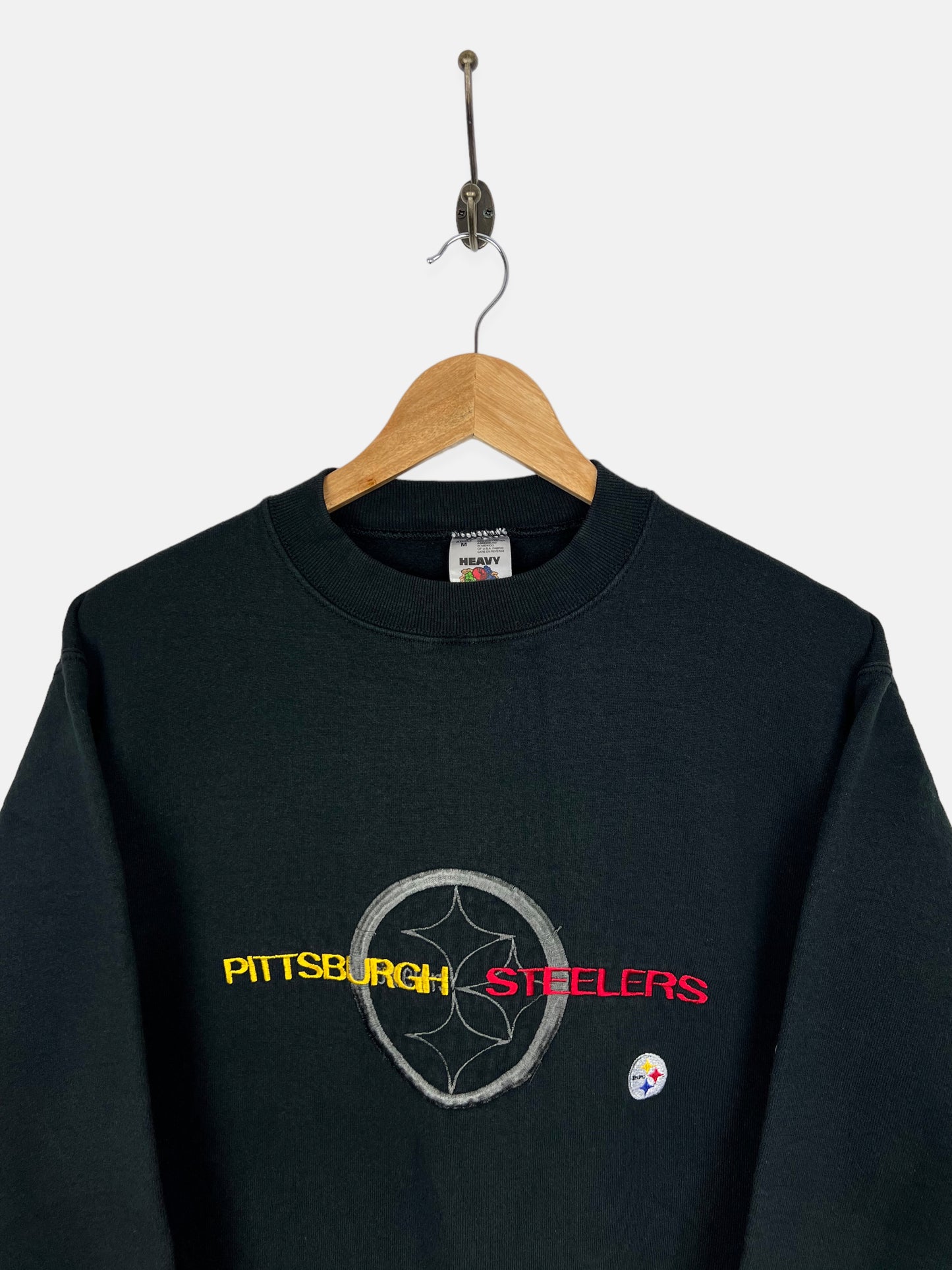90's Pittsburgh Steelers NFL Embroidered Vintage Sweatshirt Size 8