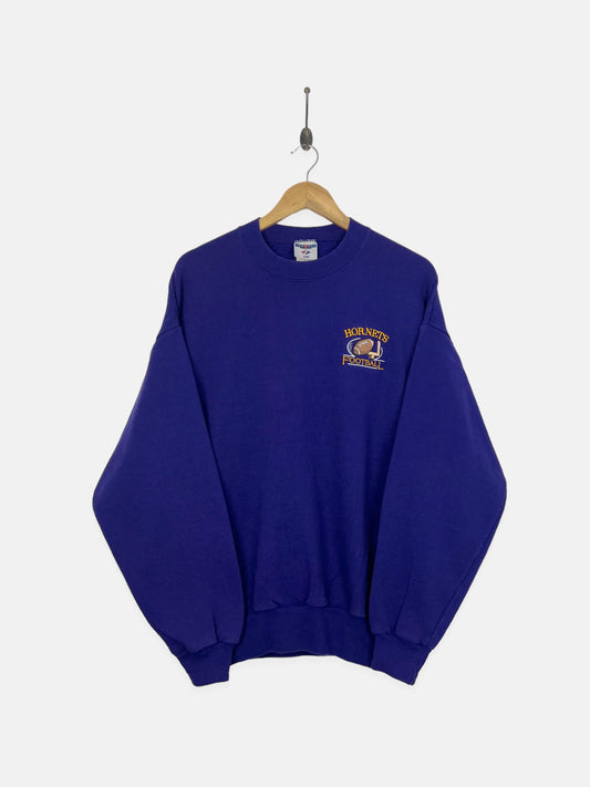 90's Hornets Football Embroidered Vintage Sweatshirt Size L