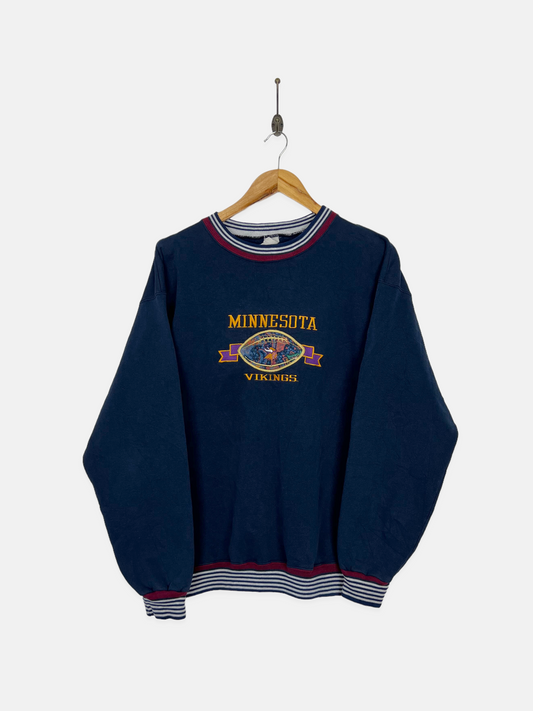 90's Minnesota Vikings NFL Embroidered Vintage Sweatshirt Size M