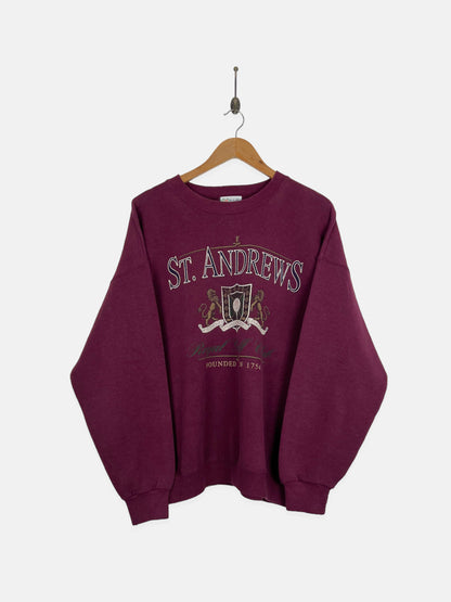 90's St. Andrews Royal Golf Club USA Made Vintage Sweatshirt Size L-XL