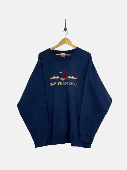 90's San Fransisco Embroidered Vintage Sweatshirt Size 2-3XL